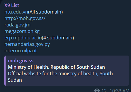 X9 Lists leaks the webshell access of Rural Agricultural Development Authority (RADA)