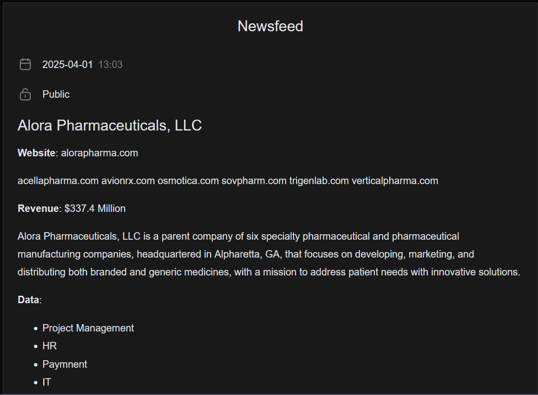 Alora Pharmaceuticals成为MORPHEUS勒索软件受害者