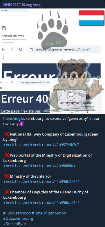 NoName targets the website of Chamber of Deputies