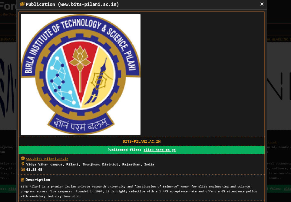 Birla Institute Of Technology & Science Pilani falls victim to DragonForce ransomware