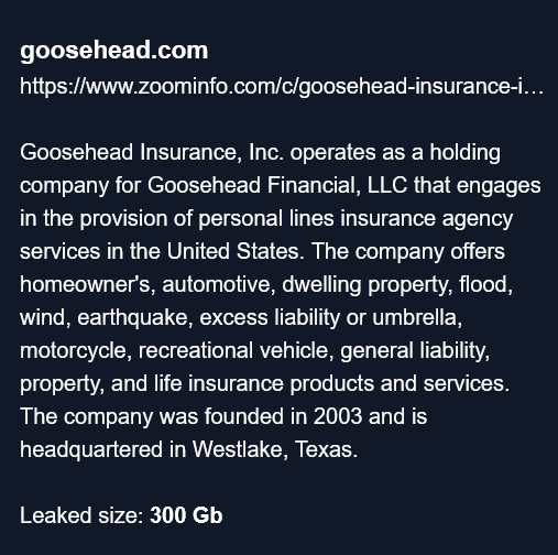 GooseHead Insurance成为CHAOS勒索软件的受害者