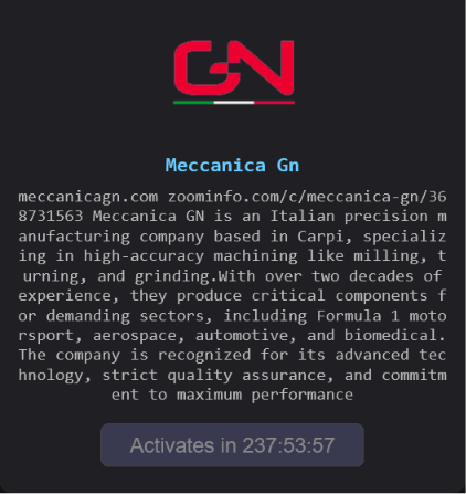 MECCANICA GN S.p.A. falls victim to The Gentlemen ransomware