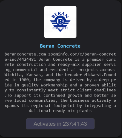 Beran Concrete Inc falls victim to The Gentlemen ransomware