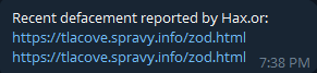 Hax.or targets the website of Tlačové Správy