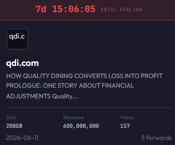 Quality Dining, Inc. falls victim to SETTRA ransomware
