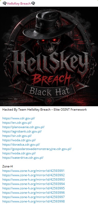 HellsKey Breach targets the website of eCDR portal