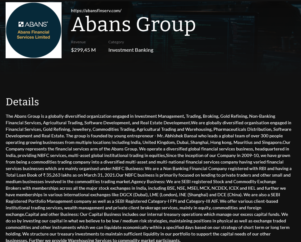Abans Financial Services Limited falls victim to Black Nevas Ransomware