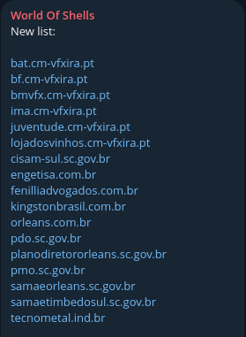 Alleged leak of webshell access to Consórcio Intermunicipal de Saneamento Ambiental