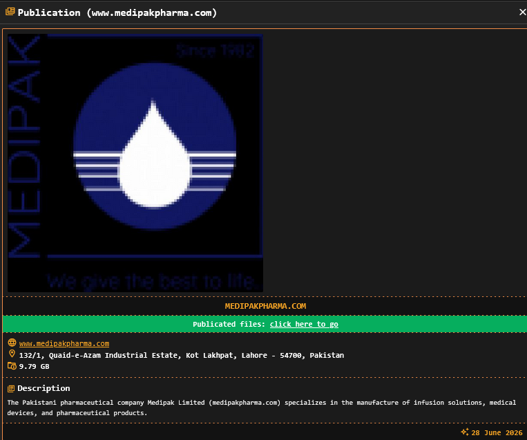 Medipak Ltd. falls victim to DragonForce Ransomware