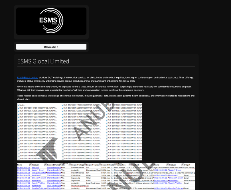 ESMS Global LTD fall victim to ANUBIS ransomware