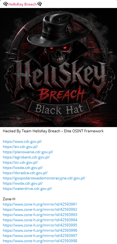 HellsKey Breach targets the website of SIR