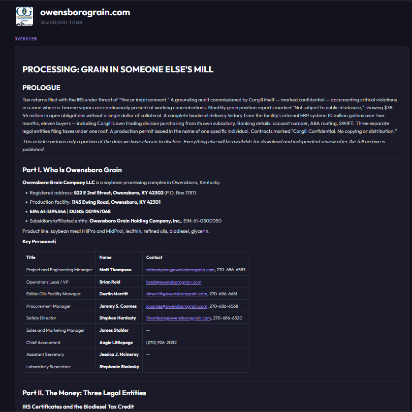 Owensboro Grain Company falls victim to SETTRA Ransomware