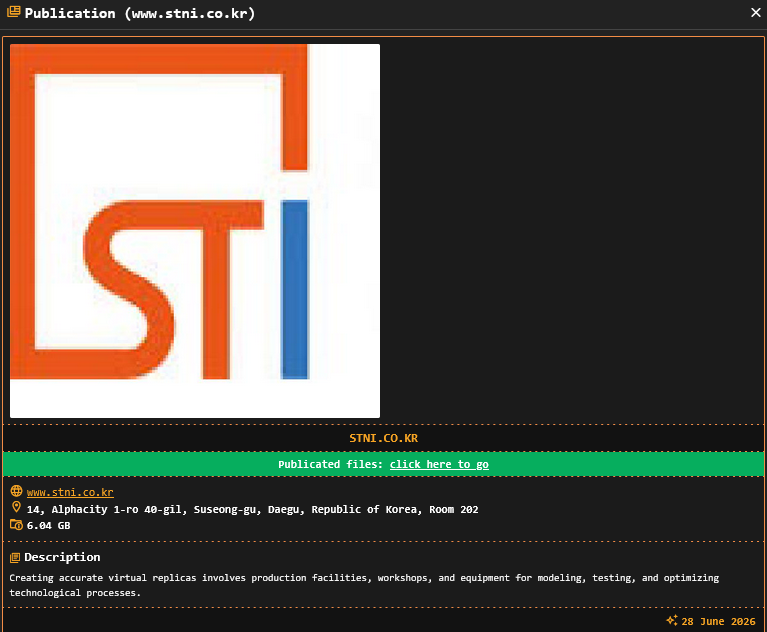 STNI Corporation falls victim to DragonForce Ransomware