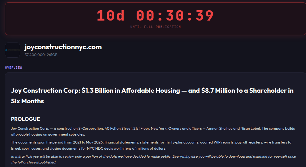 Joy Construction Corp falls victim to SETTRA Ransomware