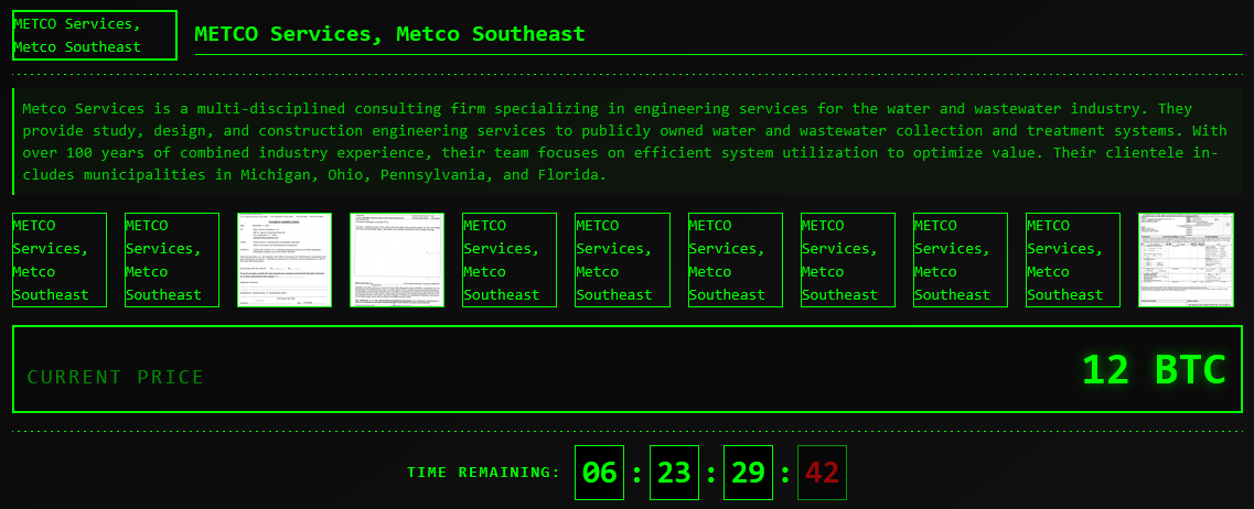 Alleged Data Breach of Metco Southeast, LLC