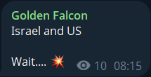 Golden Falcon声称针对美以
