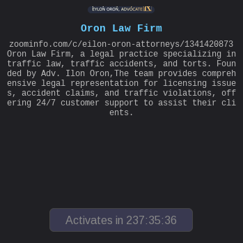 Oron Law Firm falls victim to The Gentlemen ransomware